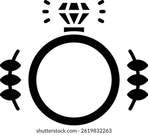 Wedding Ring vector icon. Can be used for printing, mobile and web applications.