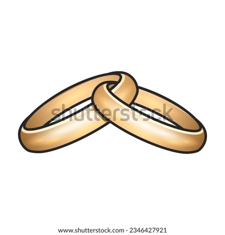 Wedding ring vector icon.Color vector icon isolated on white background wedding ring .
