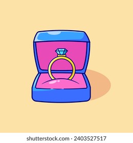 Wedding Ring Vector, illustration, Icon, Isolated