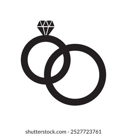 anéis de casamento para casal isolado