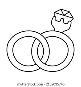 diseño de anillos de boda sobre blanco