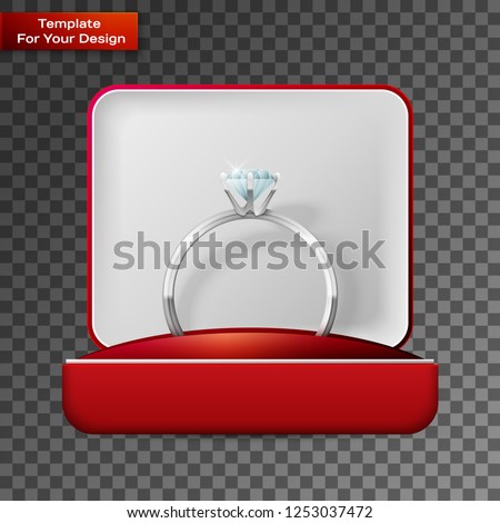 Wedding rings in a gift box