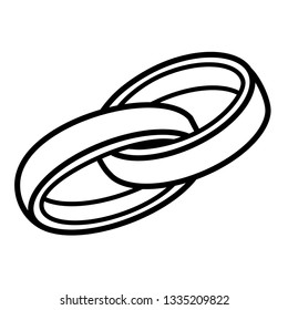 Wedding rings icon