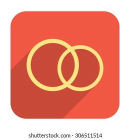 Wedding rings icon
