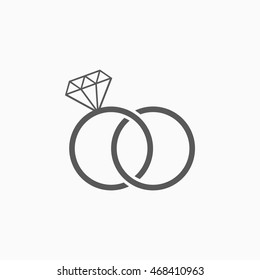 wedding rings icon