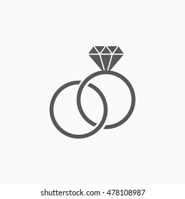 wedding rings icon