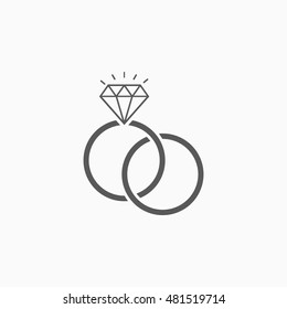 wedding rings icon