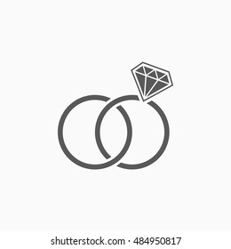 wedding rings icon