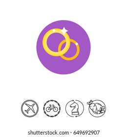 Wedding Rings Icon