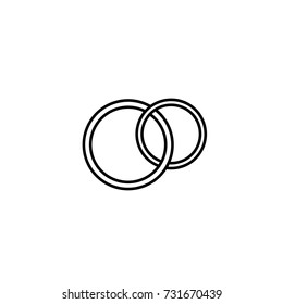 Wedding rings icon
