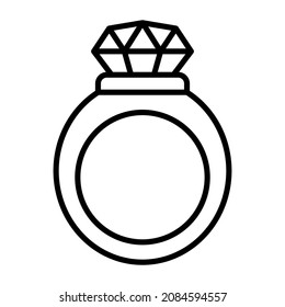 Icono de Anillos de boda imagen vectorial. También se puede usar para aplicaciones web, aplicaciones móviles y medios impresos.