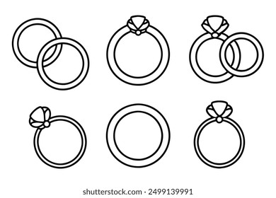 Wedding Rings Line Art Beautifully Crafted for Your Wedding Day