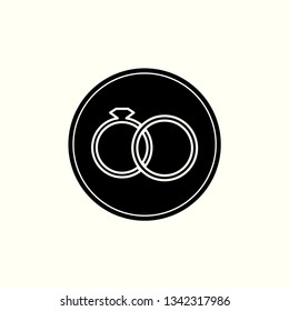 wedding rings, logo, design, graphic illustration, jewelry