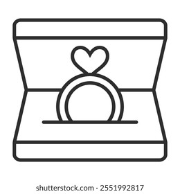 Wedding rings outline icons, minimalist vector illustration and transparent graphic element. Isolated on white background