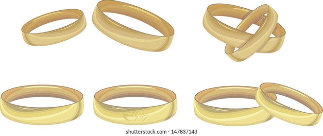 Wedding rings set