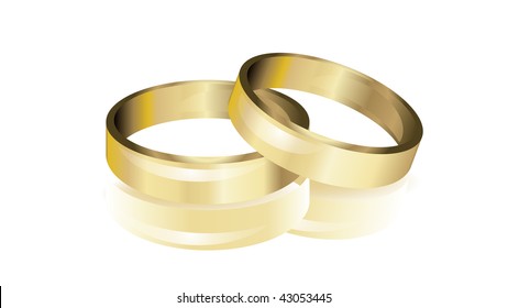 wedding rings vector