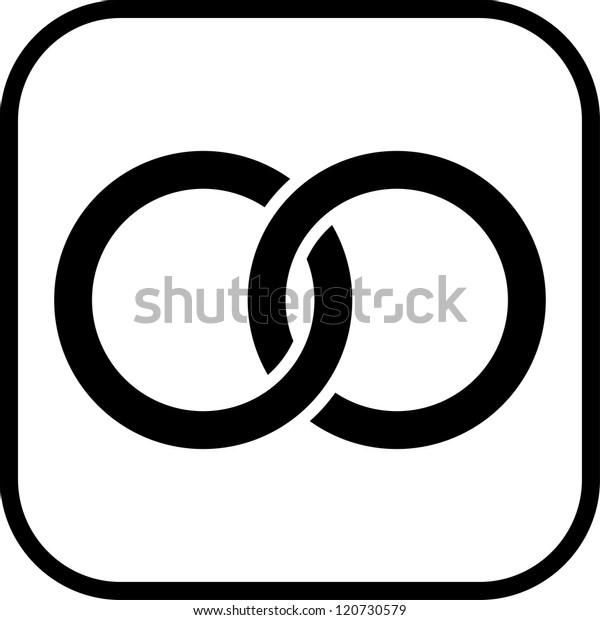 Wedding Rings Vector Icon Isolated Stock Vector (Royalty Free ...
