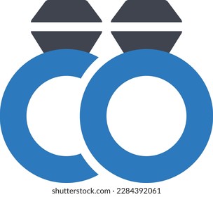 wedding rings Vector illustration on a transparent background.Premium quality symbols.Glyphs vector icon for concept and graphic design.