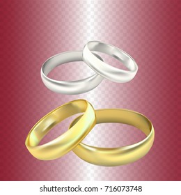 wedding rings vector
on a transparent background