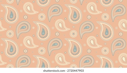 Wedding romance at seamless pattern dress. Damask paisley a ethnicity elegance. Buta flower, meditating embellishment. Vector wallpaper a page curled.