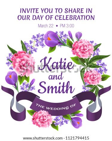 wedding save date template peonies snowdrops stock vector royalty wedding save the date templates free