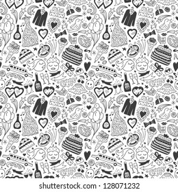 wedding - seamless pattern