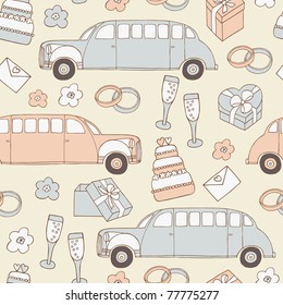 wedding seamless pattern