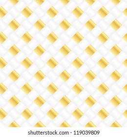 Wedding seamless pattern. Golden, white. Vector. Background