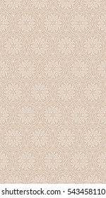 wedding seamless pattern for invitation with geometric floral ornament. vector illustration. pastel color.