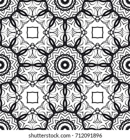 wedding seamless pattern for invitation with geometric floral ornament. vector illustration.