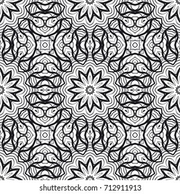 wedding seamless pattern for invitation with geometric floral ornament. vector illustration.