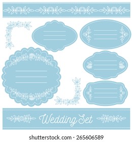 Wedding set aquamarine