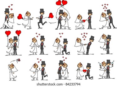 Wedding set of pictures