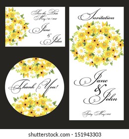 Wedding set. Vector file has few layers for easy using.