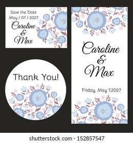 Wedding set. Vector file has few layers for easy using.