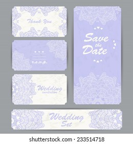 Wedding set. Vector illustration for your design