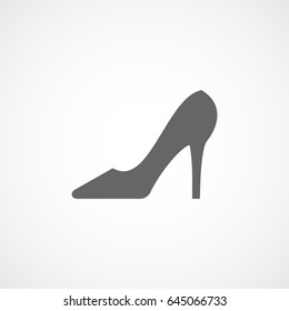 Wedding Shoes Flat Icon On White Background
