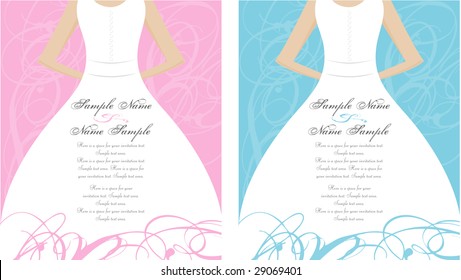 Wedding Shower Invitation Panel