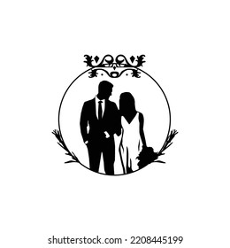 Esclavitud de bodas diseño monocasco vector clipart
