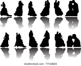 Wedding silhouettes