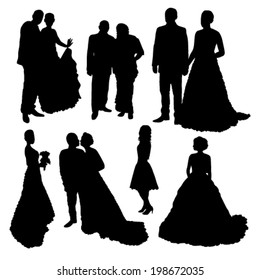 Wedding Silhouettes Set