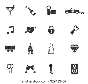 Wedding simply symbol for web icons