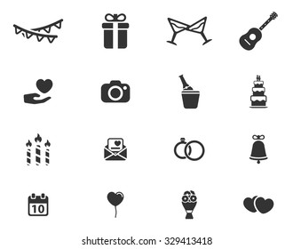 Wedding simply symbol for web icons