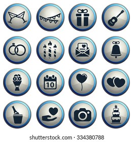 Wedding simply symbol for web icons