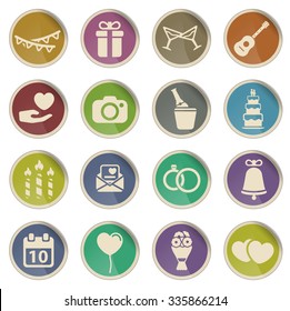 Wedding simply symbol for web icons