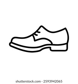 Wedding sketch icon grooms shoe formal style