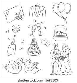 Wedding Sketch Set