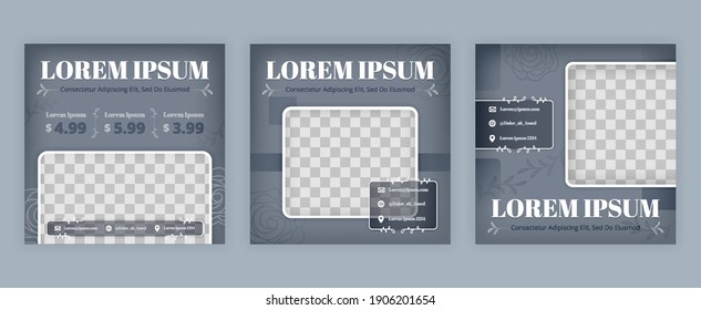 Wedding social media pack for marketing and wedding organizer industry. Vector design can be used for website, web page, poster, flyer, background, billboard, print letter, invitation, ads, cover