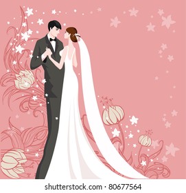 Wedding with space for text