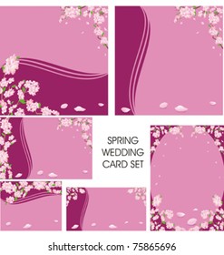 wedding spring card set